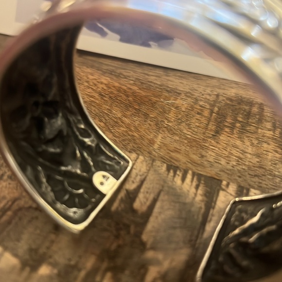 Floral sterling silver cuff bracelet ✨ - Picture 7 of 8